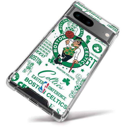 NBA Boston Celtics Historic Blast Google Pixel 8a Clear Case